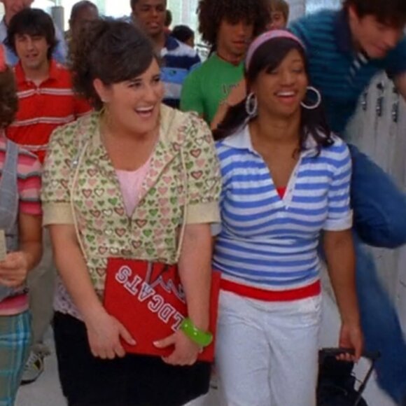 2000s Striped Half Sleeve Polo Shirt ASO Taylor McKessie High School Musical 2 - Picture 9 of 9